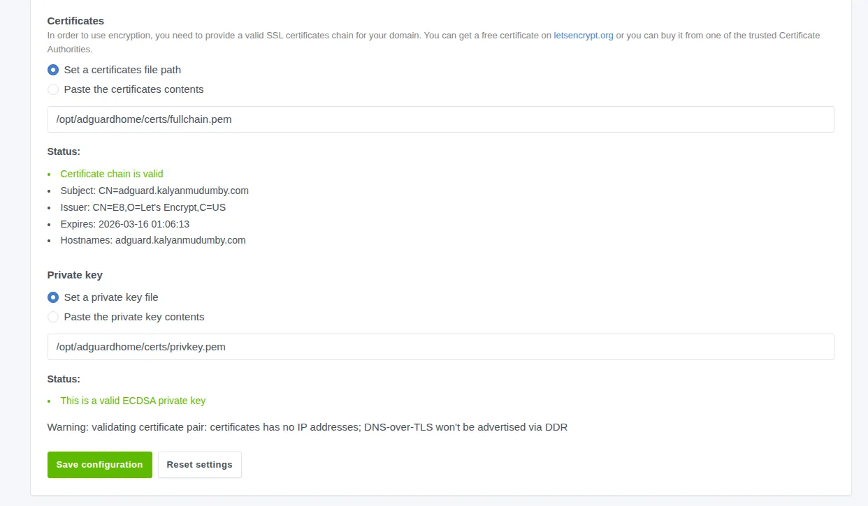certificate-setup
